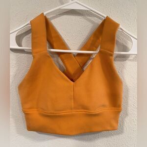 Alo Yoga Emulate Sports Bra in Hot Bright Orange - Size S